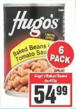 Big Save Hugo's Baked Beans offer