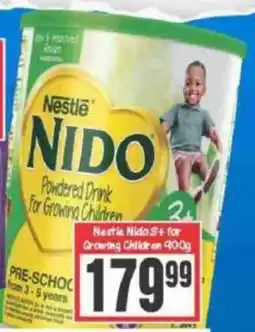 Big Save Nestle Nido 3+ for Growing Children offer