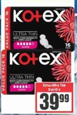 Big Save Kotex Ultra Thin Duo offer