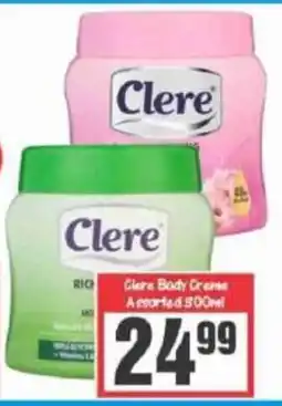 Big Save Clere Body Creme Assorted offer