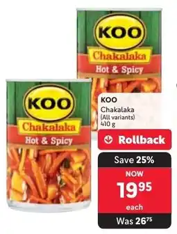 Makro KOO Chakalaka offer
