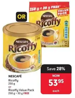 Makro NESCAFÉ Ricoffy or Ricoffy Value Pack offer