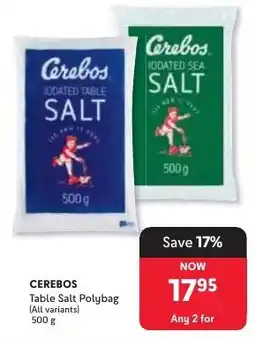 Makro CEREBOS Table Salt Polybag offer