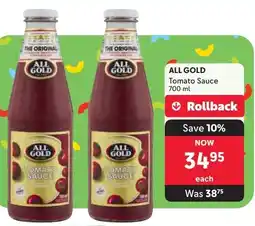 Makro ALL GOLD Tomato Sauce offer