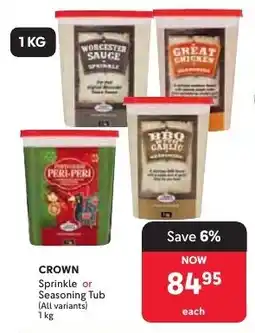 Makro CROWN Sprinkle or Seasoning Tub offer
