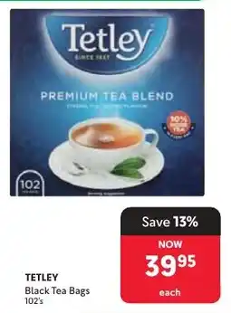 Makro TETLEY Black Tea Bags offer