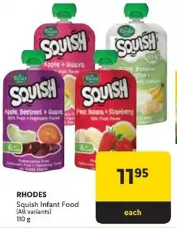 Makro RHODES Squish Infant Food offer