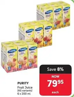 Makro PURITY Fruit Juice offer