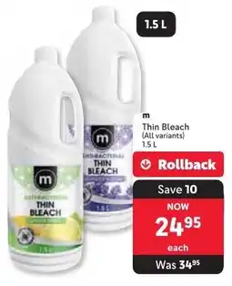 Makro m Thin Bleach offer