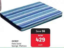 Makro OL'ROY Patio Solid Sponge Mattress offer
