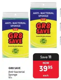 Makro GR8 SAVE Anti-bacterial Sponge offer