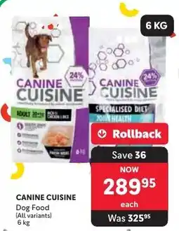 Makro CANINE CUISINE Dog Food offer
