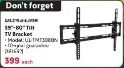 Makro ULTRA-LINK 39"-80" Tilt TV Bracket offer