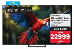 Makro SKYWORTH 218 cm 86" Smart Mini LED TV 144Hz offer