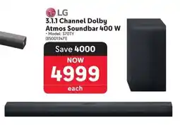 Makro LG 3.1.1 Channel Dolby Atmos Soundbar 400 W offer