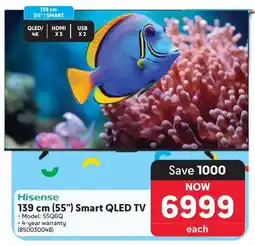 Makro Hisense 139 cm 55" Smart QLED TV offer
