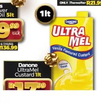 Take 'n Pay Danone Ultra Mel Custard 1lt offer