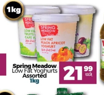 Spring Meadow Low Fat Yoghurts Assorted 1kg