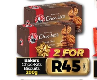 Take 'n Pay Bakers Choc-Kits Biscuits 200g offer