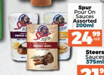 Take 'n Pay Spur Pour On Sauces Assorted 200ml offer