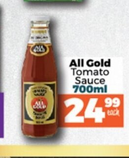 Take 'n Pay All Gold Tomato Sauce 700ml offer