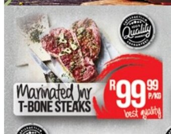 Marinated jnr T-Bone Steaks
