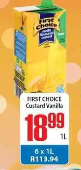 Elite Cash & Carry First Choice Custard Vanilla 1L offer