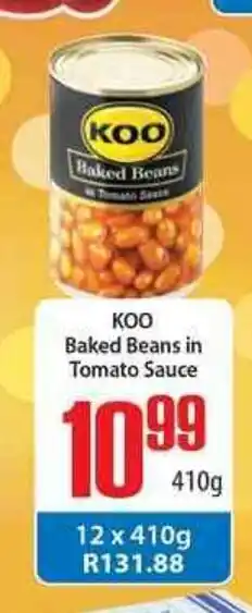 Koo Baked Beans in Tomato Sauce 410g
