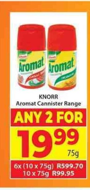 Elite Cash & Carry Knorr Aromat Cannister Range offer