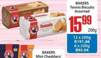 Elite Cash & Carry Bakers Tennis Biscuits Assorted 200g offer