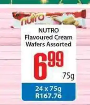 Elite Cash & Carry Nutro Flavoured Cream Wafers Assorted 75g offer