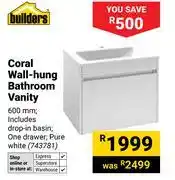 Builders Warehouse Builders Coral Wall-Hung Bathroom Vanity 743781 offer