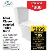 Builders Warehouse Solo Maui Close-Coupled Toilet Suite 850012590 offer