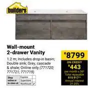 Builders Warehouse Builders Wall-Mount 2-Drawer Vanity offer