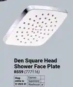 Builders Warehouse Cobra Den Square Head Shower Face Plate 777116 offer