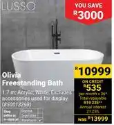 Builders Warehouse Lusso Olivia Freestanding Bath offer