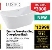 Builders Warehouse Lusso Emma Freestanding One Piece Bath offer