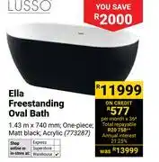 Builders Warehouse Lusso Ella Freestanding Oval Bath offer
