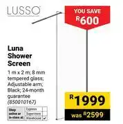 Builders Warehouse Lusso Luna Shower Screen-1m x 2m offer