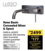 Builders Warehouse Lusso Reno Basin Concealed Mixer & Spout offer