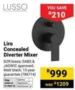 Builders Warehouse Lusso Liro Concealed Diverter Mixer offer