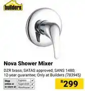 Builders Warehouse Builders Nova Shower Mixer 783945 offer