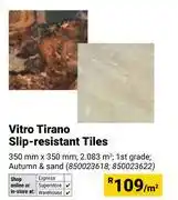 Builders Warehouse Vitro Tirano Slip Resistant Tiles-350mm x 350mm Per Sqm offer