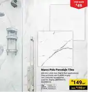 Builders Warehouse Marco Polo Porcelain Tiles-600mm x 600mm Per Sqm offer