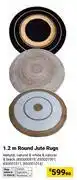 Builders Warehouse 1.2m Round Jute Rugs-Each offer