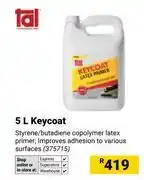 Builders Warehouse Tal 5L Keycoat offer