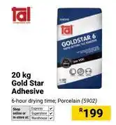 Builders Warehouse Tal 20Kg Gold Star Adhesive offer