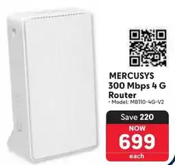 Makro MERCUSYS 300 Mbps 4 G Router offer