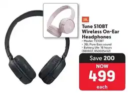 Makro JBL Tune 510BT Wireless On-Ear Headphones offer