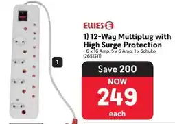 Makro Ellies 12-Way Multiplug with High Surge Protection offer